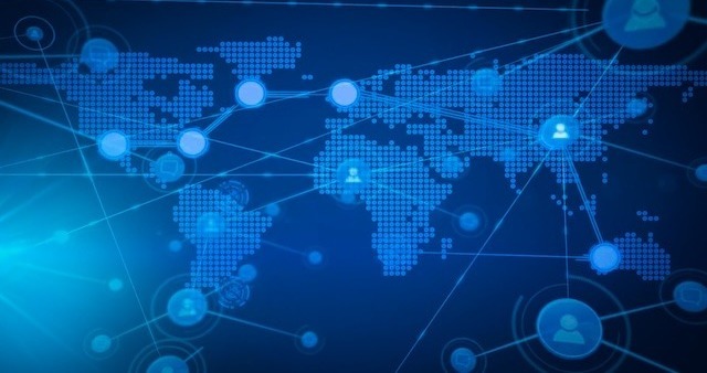 Global network of connected people illustrating cross-cultural collaboration across continents